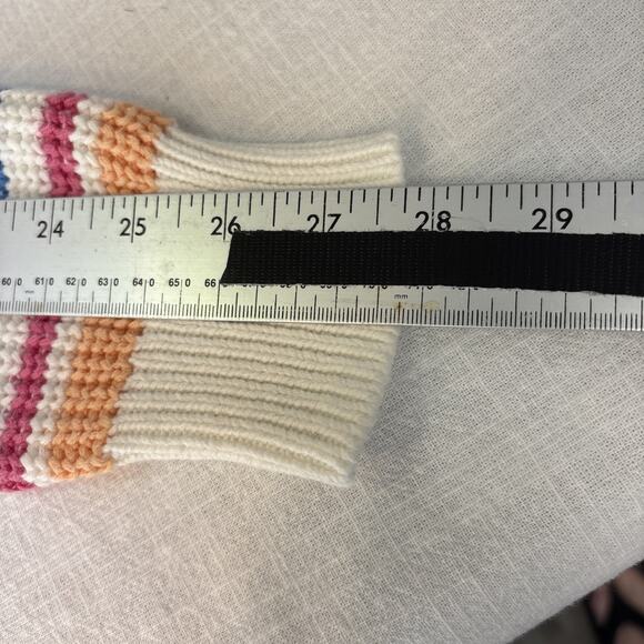 Jessica Simpson Rainbow Cropped Button Front Cardigan M - Picture 8 of 14